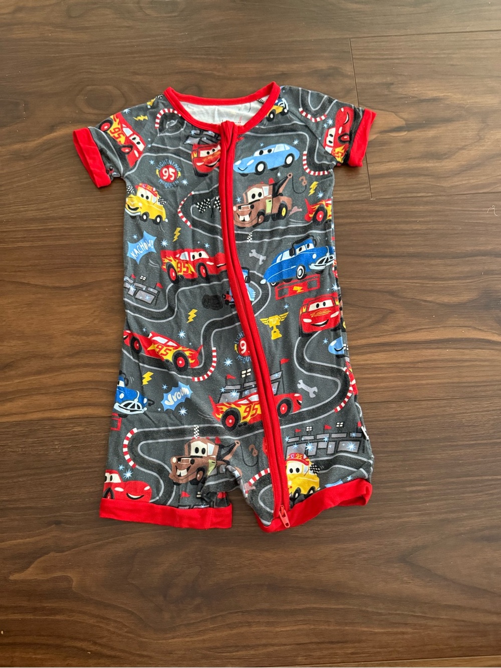 Little Sleepies Disney Pixar Piston Cup Shortie